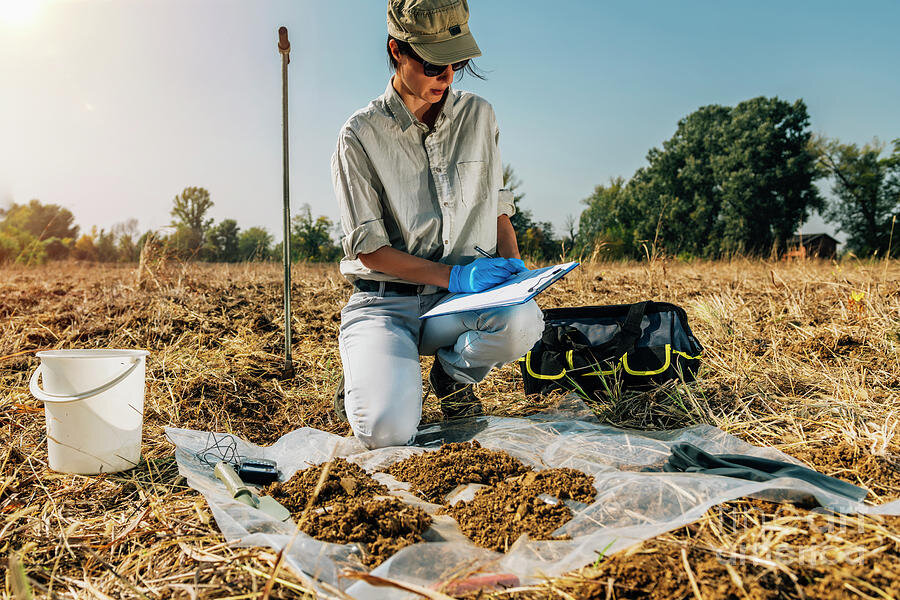 4 Soil Scientist Taking Notes Microgen Imagesscience Photo Library