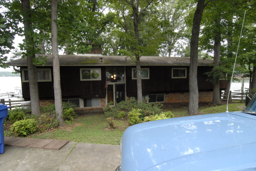 Before After Lakefront Cottage Entry Driveway