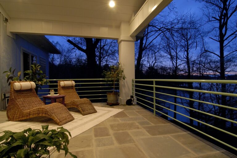 Before After Renovation Art Deco Home Porch Lake View