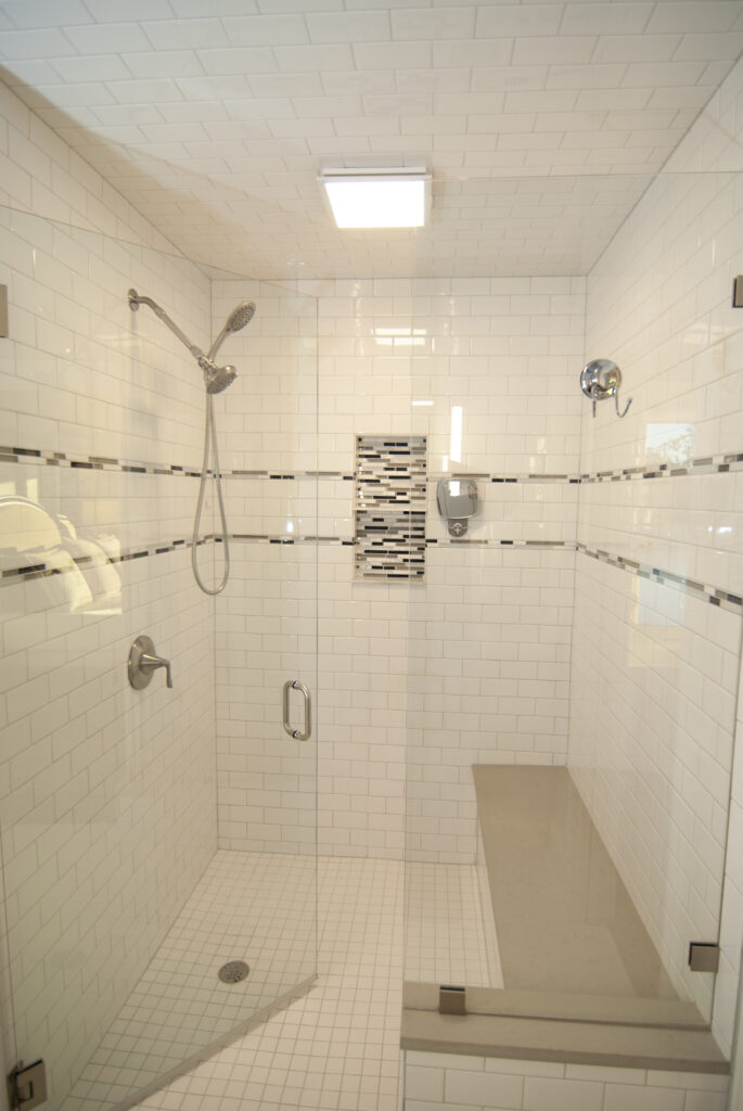 Before After Renovation Master Bathroom Shower