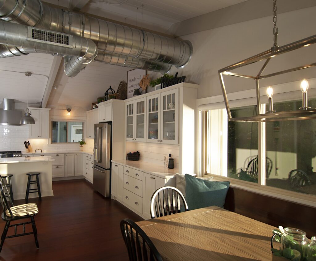 Before After Renovation Modern Industrial Kitchen Dining