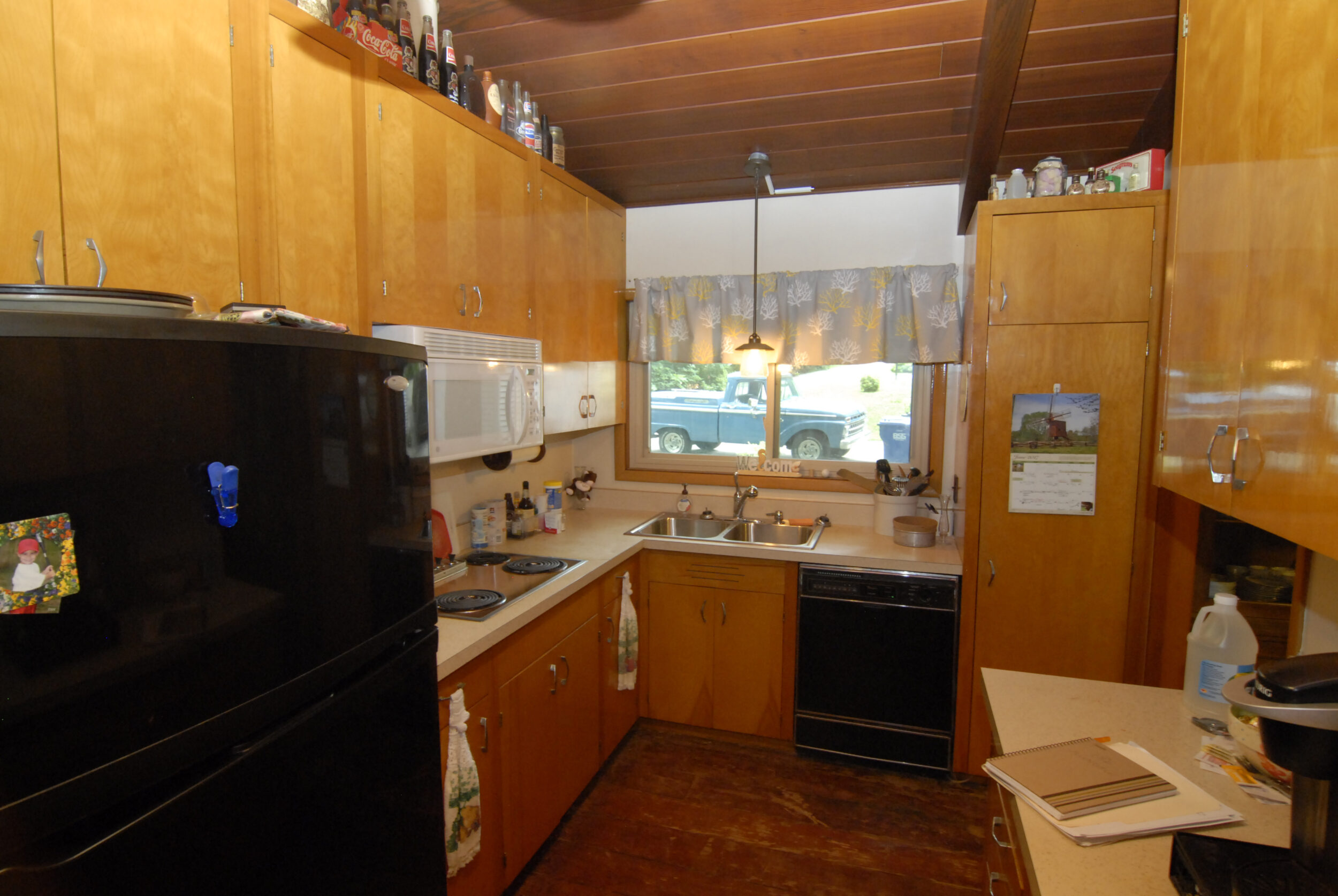 Before After Renovation Post Beam Kitchen