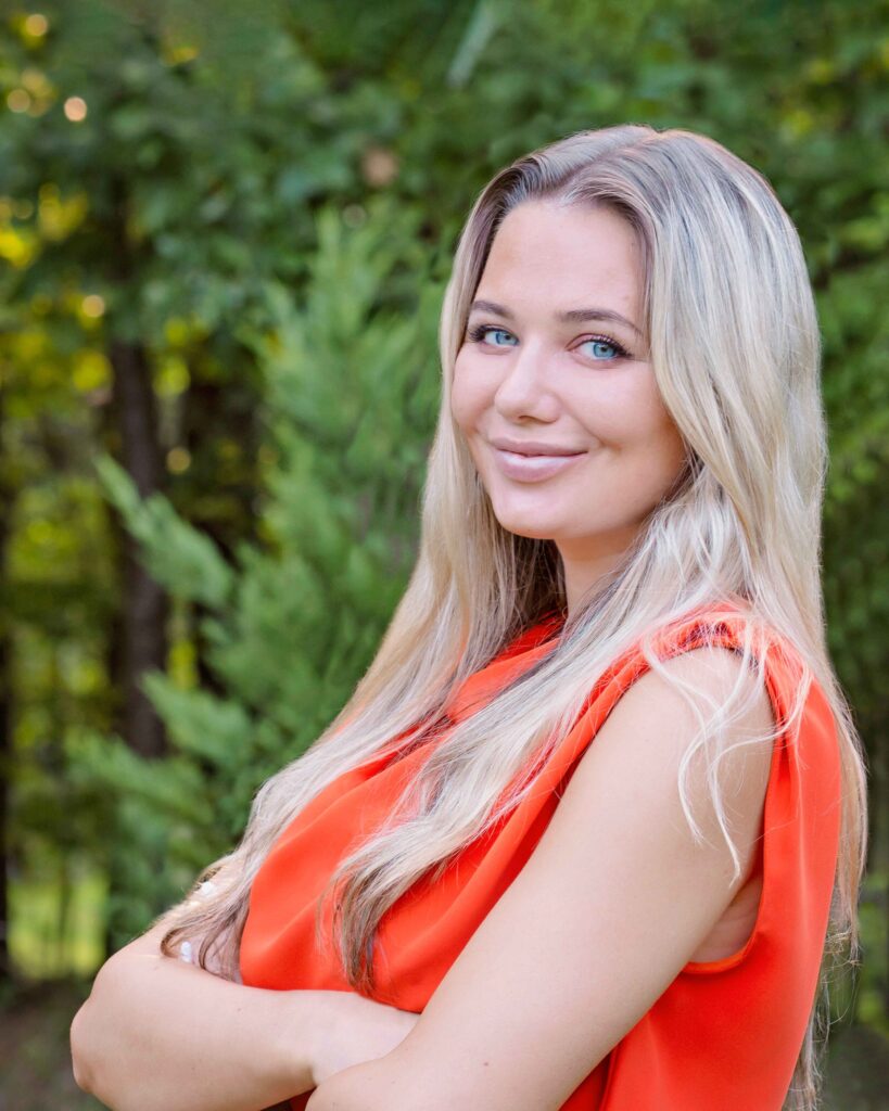 Blond Woman In Nature