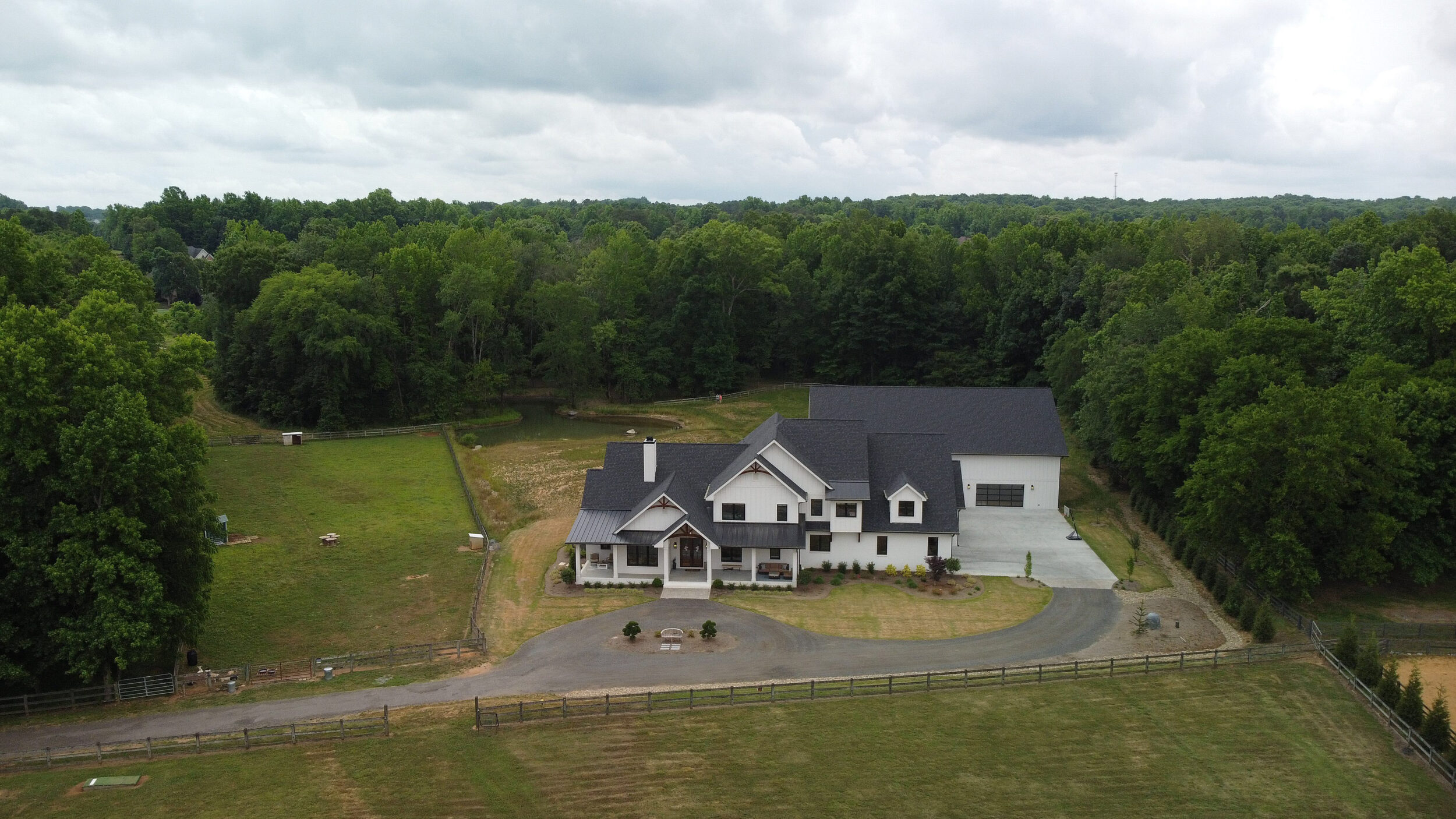 Farmhouse Plans Aerial