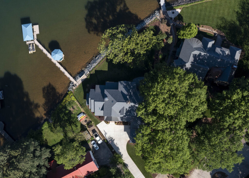 Lake Home Aerial View