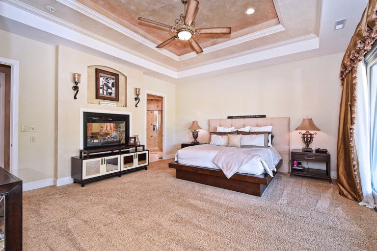 Master Bedroom With Fireplace